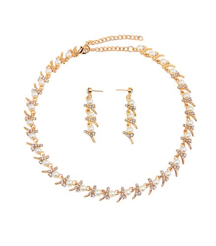 SET495 - Elegant Pearl Necklace Set